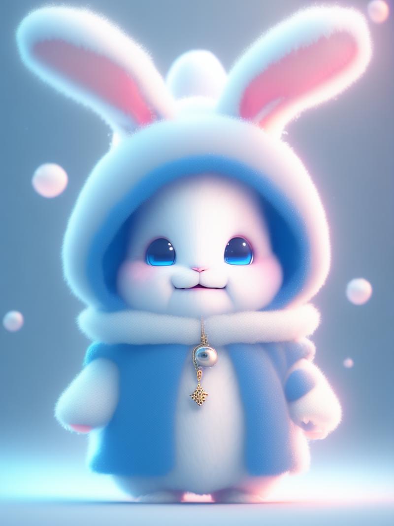 00081-4142319860-super cute baby pixar - style white fairy rabbit , shiny white fluffy and fluffy , bright big eyes , fluffy tail , wearing a kle.png